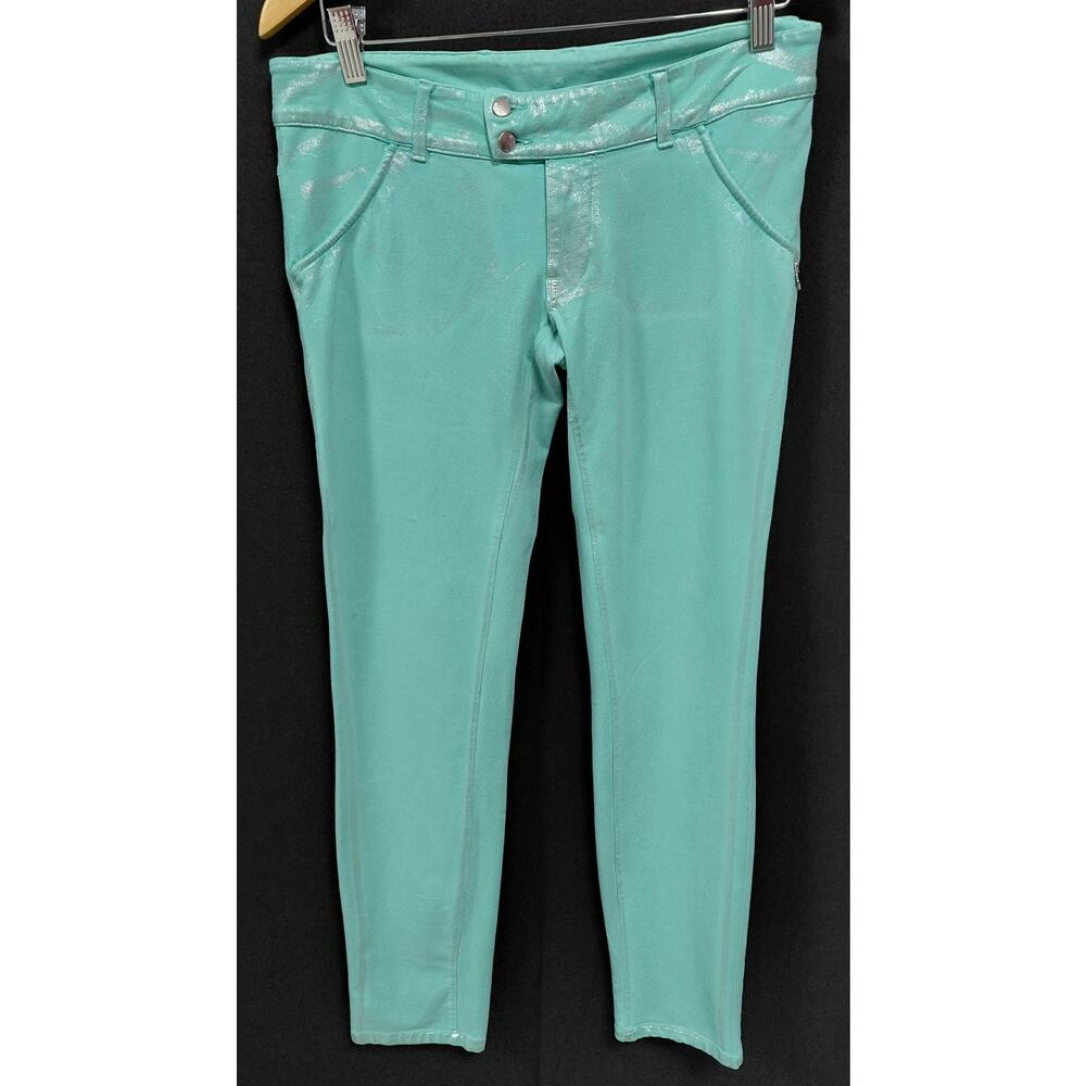 MET Jeans Turquoise Pants Knit Women Size 30